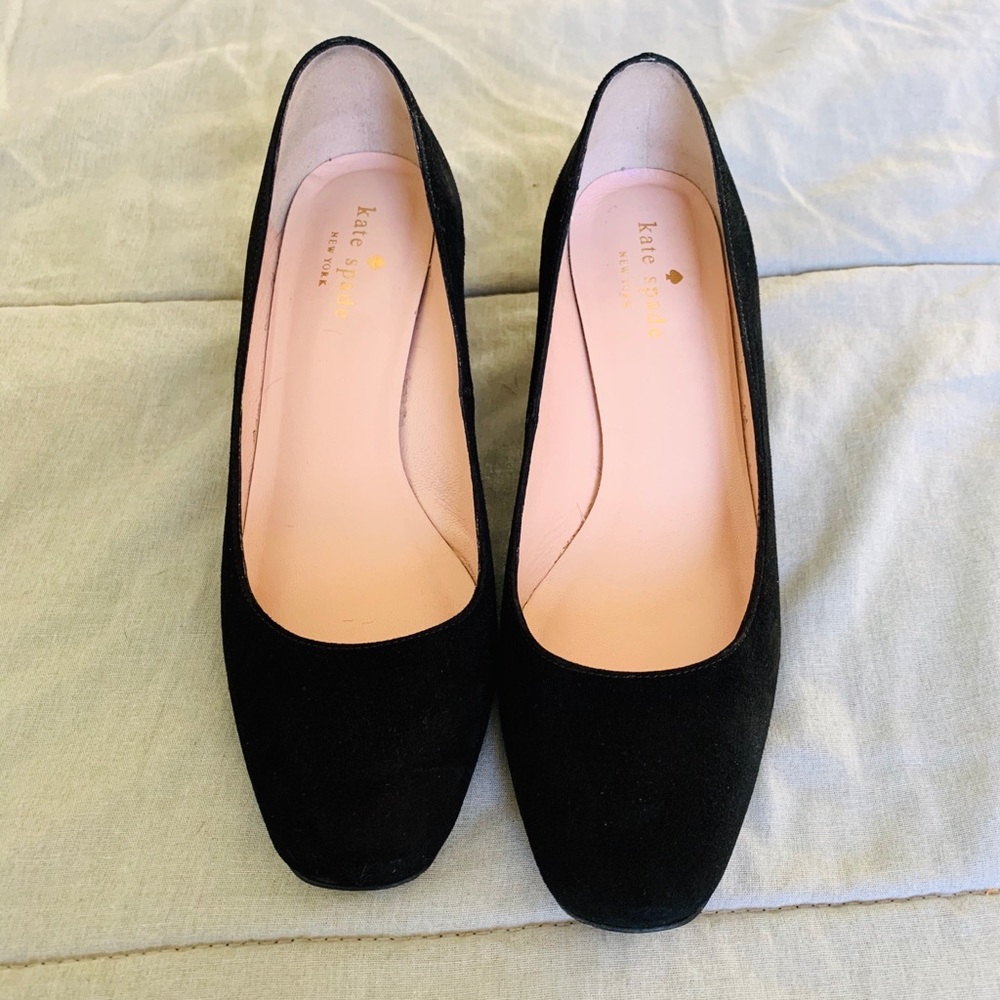 Excellent condition Kate Spade black block heel